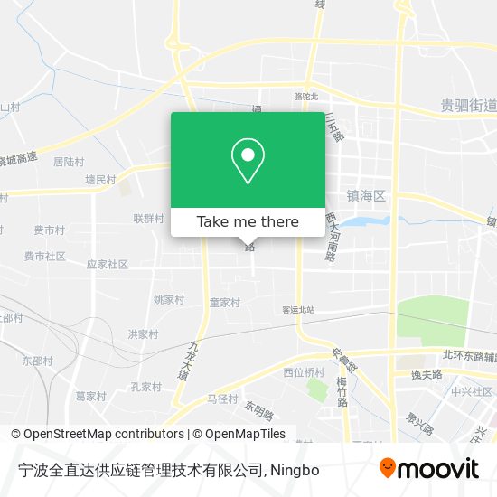 宁波全直达供应链管理技术有限公司 map