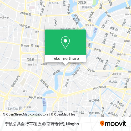 宁波公共自行车租赁点(南塘老街) map