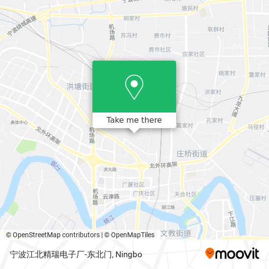 宁波江北精瑞电子厂-东北门 map