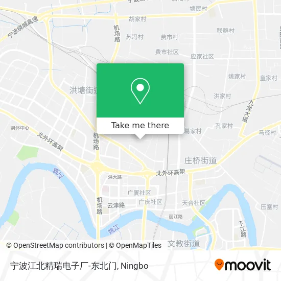 宁波江北精瑞电子厂-东北门 map