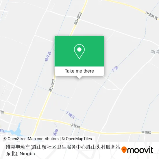 维嘉电动车(胜山镇社区卫生服务中心胜山头村服务站东北) map