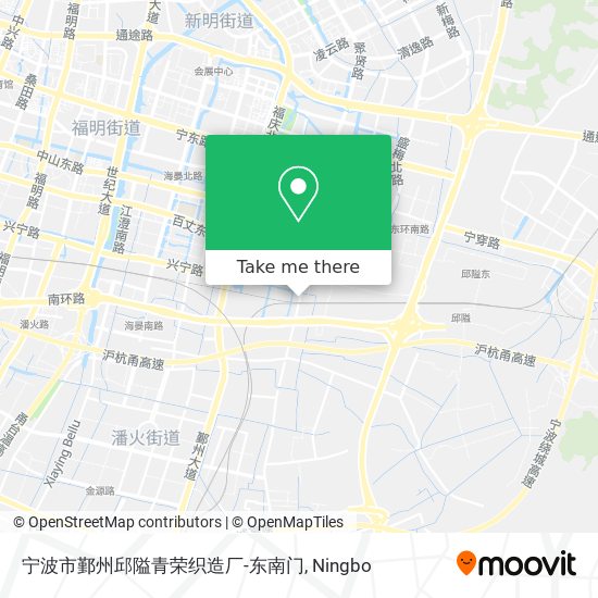 宁波市鄞州邱隘青荣织造厂-东南门 map