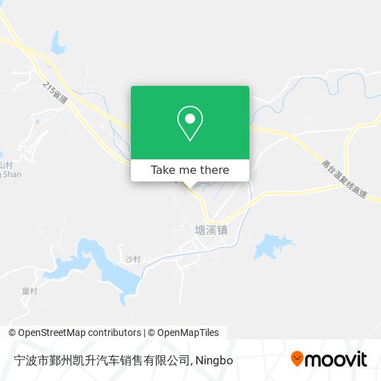宁波市鄞州凯升汽车销售有限公司 map