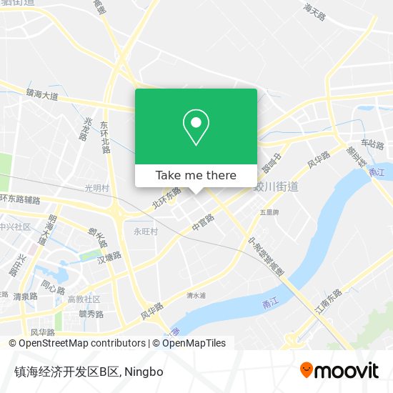 镇海经济开发区B区 map