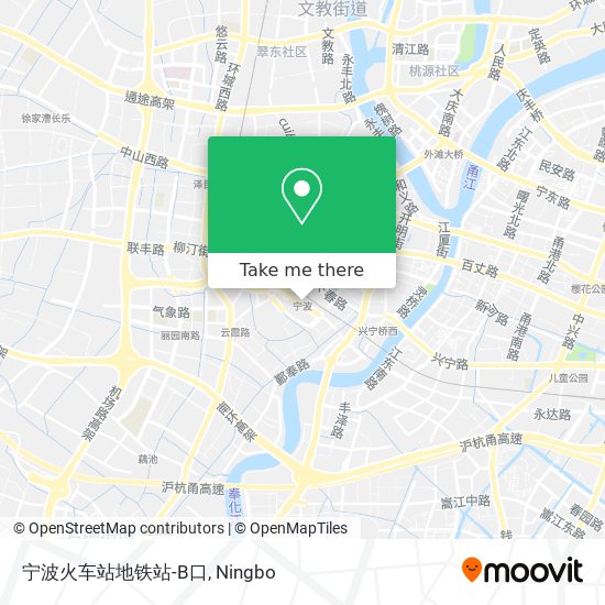 宁波火车站地铁站-B口 map