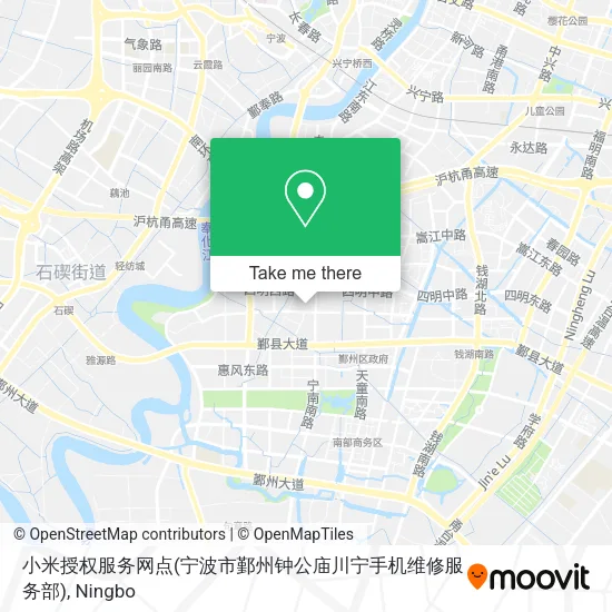小米授权服务网点(宁波市鄞州钟公庙川宁手机维修服务部) map