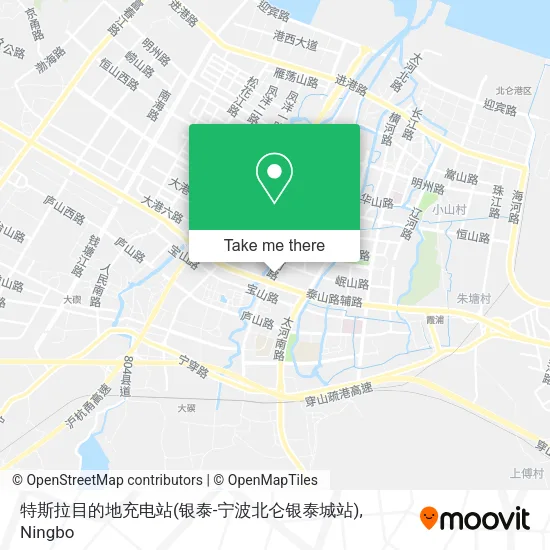 特斯拉目的地充电站(银泰-宁波北仑银泰城站) map