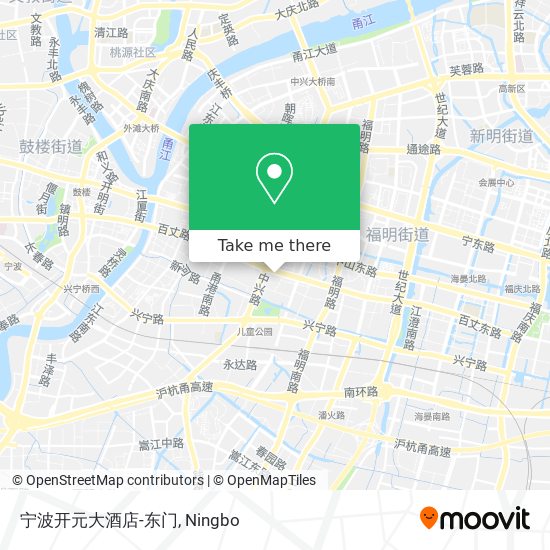 宁波开元大酒店-东门 map