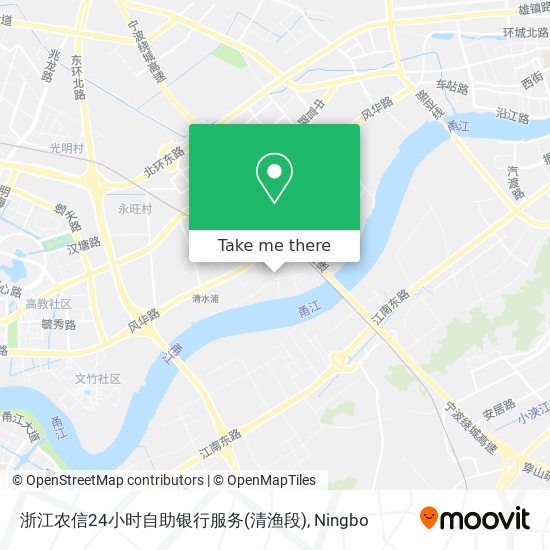 浙江农信24小时自助银行服务(清渔段) map