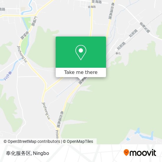 奉化服务区 map