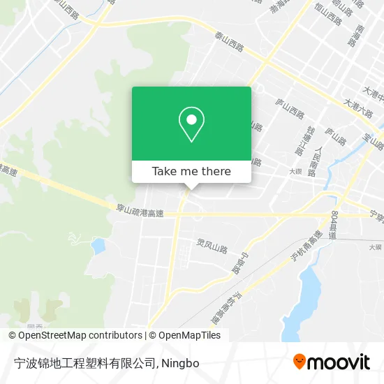 宁波锦地工程塑料有限公司 map