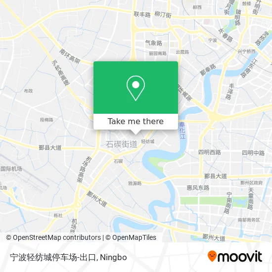 宁波轻纺城停车场-出口 map