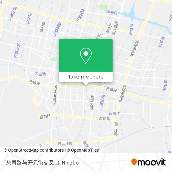 慈甬路与开元街交叉口 map