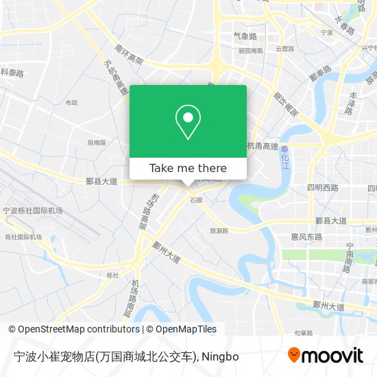 宁波小崔宠物店(万国商城北公交车) map