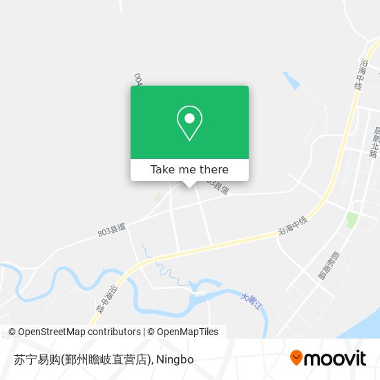 苏宁易购(鄞州瞻岐直营店) map