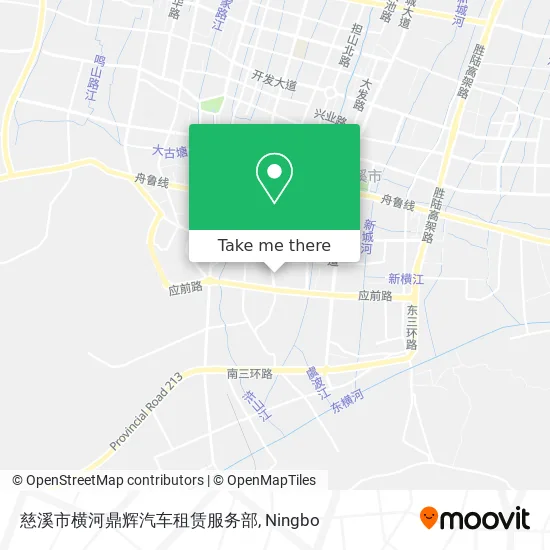 慈溪市横河鼎辉汽车租赁服务部 map