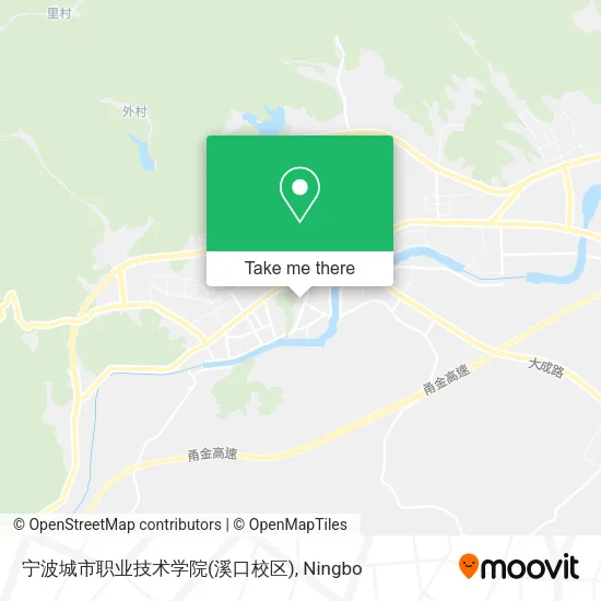 宁波城市职业技术学院(溪口校区) map