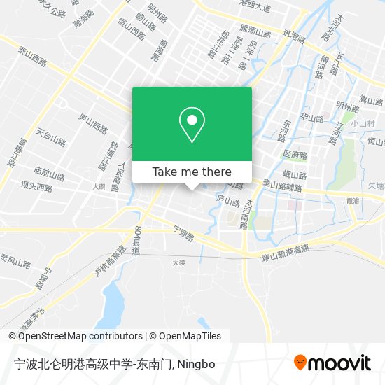 宁波北仑明港高级中学-东南门 map