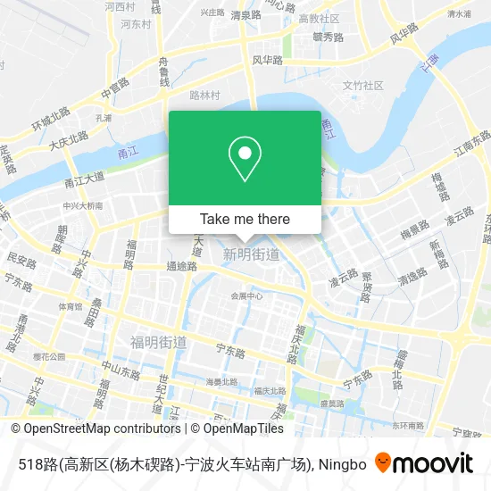 518路(高新区(杨木碶路)-宁波火车站南广场) map