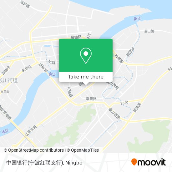中国银行(宁波红联支行) map