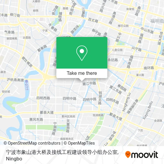 宁波市象山港大桥及接线工程建设领导小组办公室 map