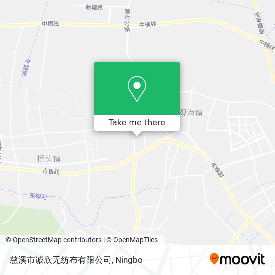 慈溪市诚欣无纺布有限公司 map