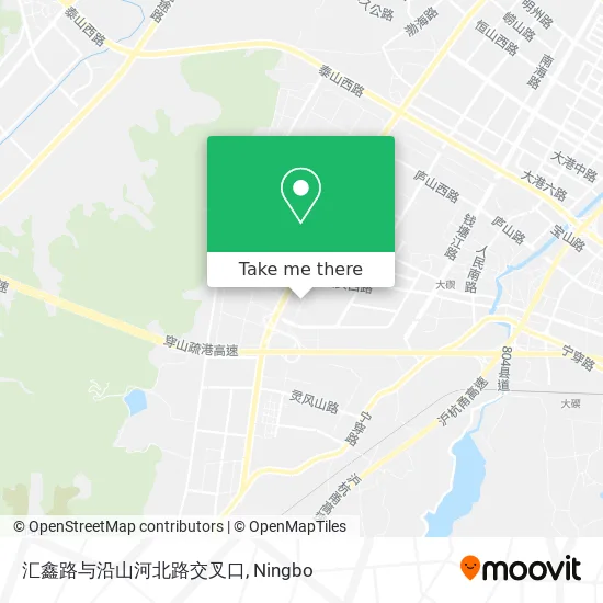 汇鑫路与沿山河北路交叉口 map