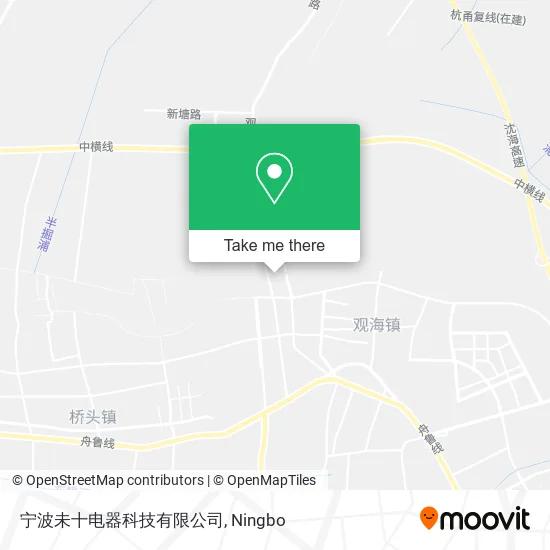 宁波未十电器科技有限公司 map