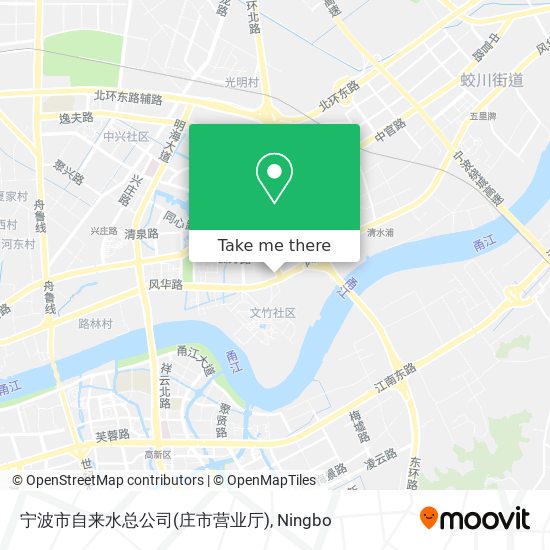 宁波市自来水总公司(庄市营业厅) map