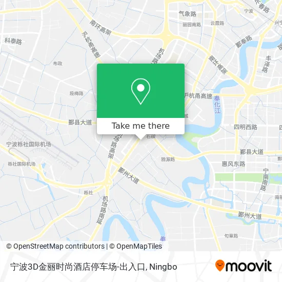 宁波3D金丽时尚酒店停车场-出入口 map