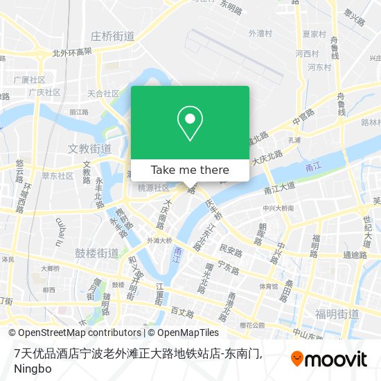 7天优品酒店宁波老外滩正大路地铁站店-东南门 map