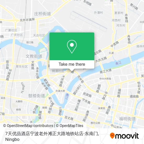 7天优品酒店宁波老外滩正大路地铁站店-东南门 map