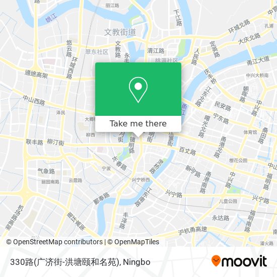 330路(广济街-洪塘颐和名苑) map