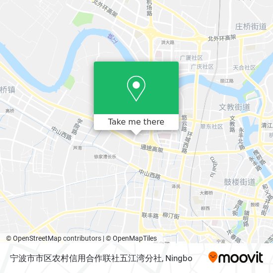 宁波市市区农村信用合作联社五江湾分社 map