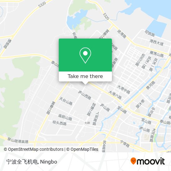 宁波全飞机电 map