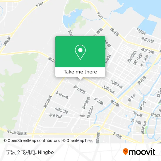 宁波全飞机电 map