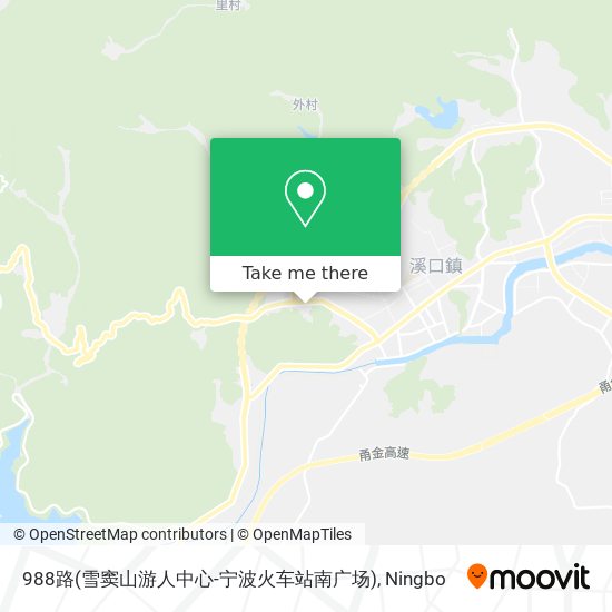 988路(雪窦山游人中心-宁波火车站南广场) map