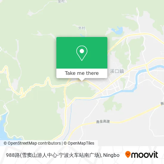 988路(雪窦山游人中心-宁波火车站南广场) map