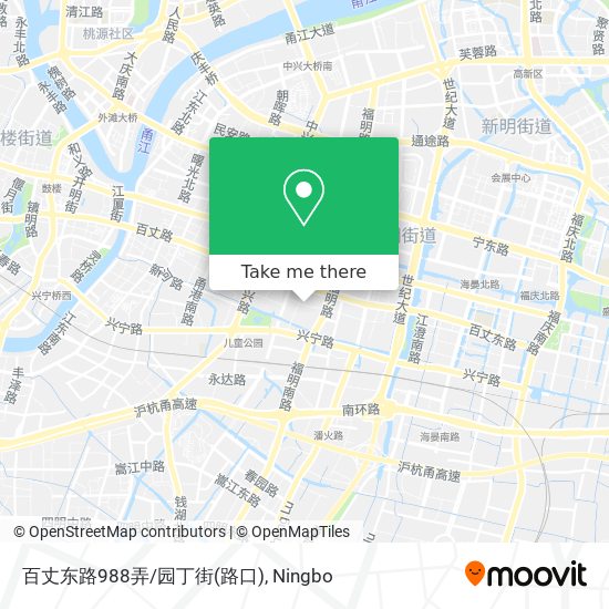 百丈东路988弄/园丁街(路口) map