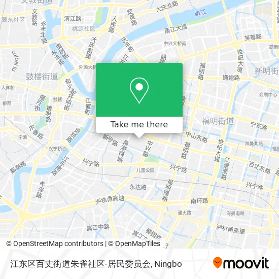 江东区百丈街道朱雀社区-居民委员会 map