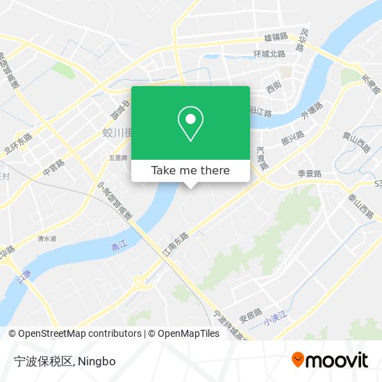 宁波保税区 map