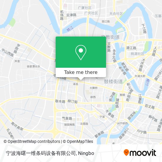 宁波海曙一维条码设备有限公司 map