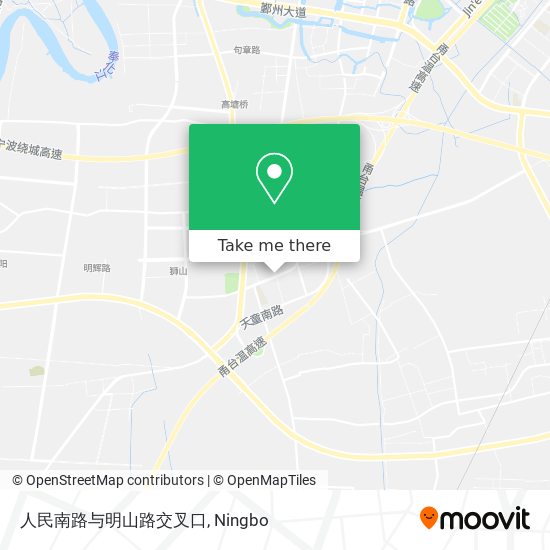 人民南路与明山路交叉口 map