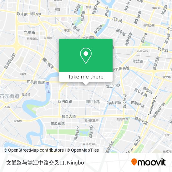 文通路与嵩江中路交叉口 map
