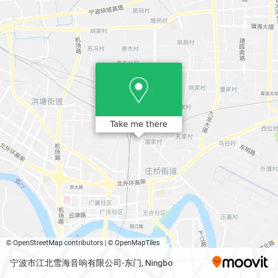 宁波市江北雪海音响有限公司-东门 map