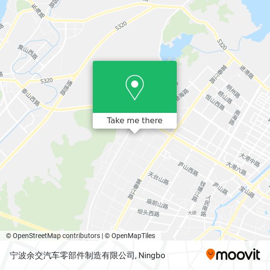 宁波余交汽车零部件制造有限公司 map