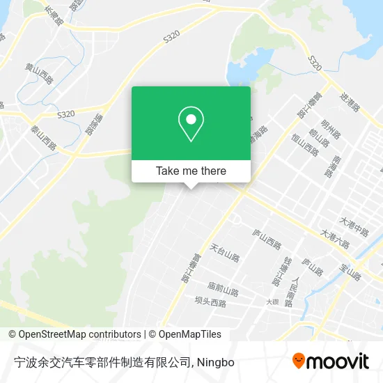 宁波余交汽车零部件制造有限公司 map