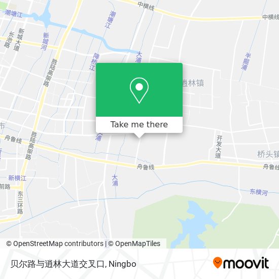 贝尔路与逍林大道交叉口 map