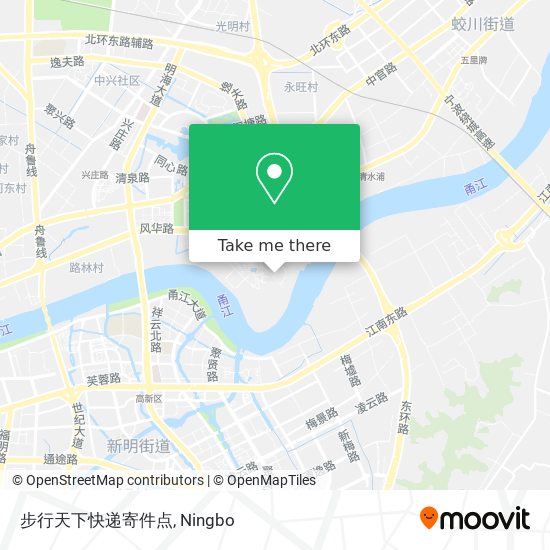 步行天下快递寄件点 map