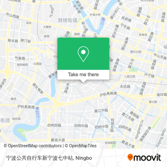 宁波公共自行车新宁波七中站 map